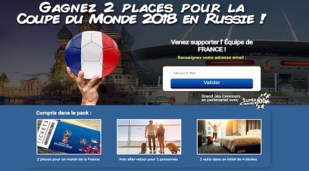 Gagnez des places pour la coupe du monde 2018